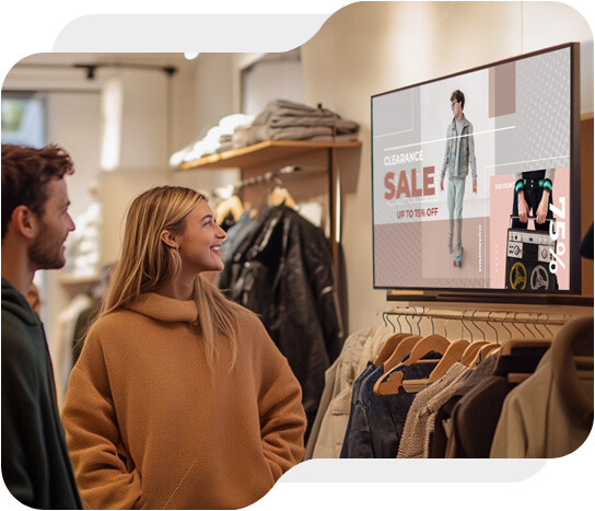 Digital Signage in a retail store